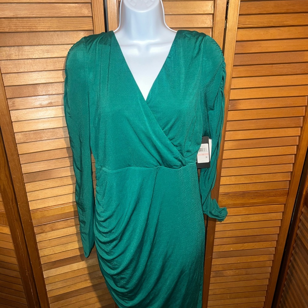 Guess Green Wrap Dress